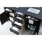 James Martin Vanities Brittany 60in Double Vanity, Black Onyx w/ 3 CM Charcoal Soapstone Quartz Top 650-V60D-BKO-3CSP - alternate 2